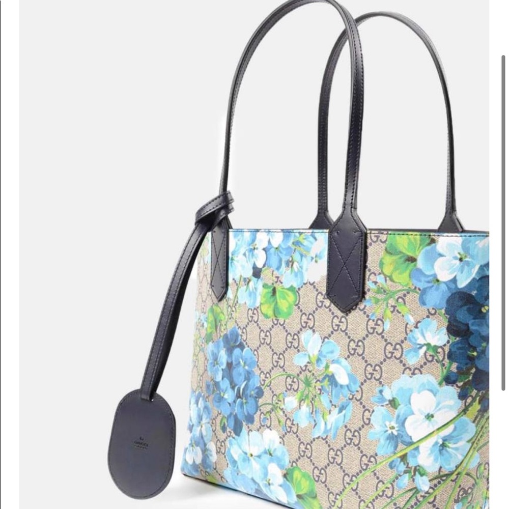 Gucci Small Tote Blooms reversible bag